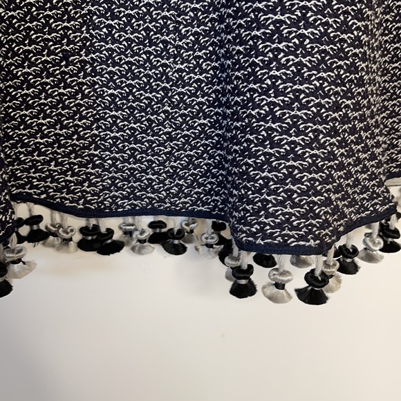 Derek Lam A Line Crochet Fringe Hem Skirt sz 6 - Picture 4 of 7